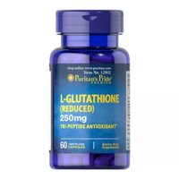 Viên uống trắng da tăng cường hệ miễn dịch Puritan's Pride Premium L-Glutathione 250mg 60 viên
