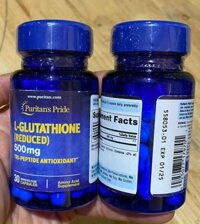 Viên uống trắng da tăng cường hệ miễn dịch Puritan’s Pride Premium L-Glutathione 500mg 30 viên
