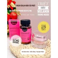 Viên uống trẻ hoá trắng da glutathione collagen 60 viên + Kem nám tổng hợp TRANEX 11+ 50ml Hàn Quốc