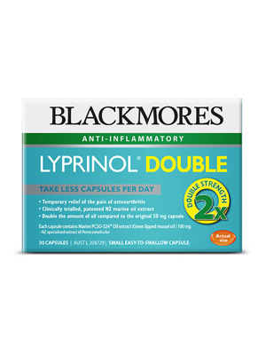 Viên uống trị đau khớp Blackmores Lyprinol Double 30 viên