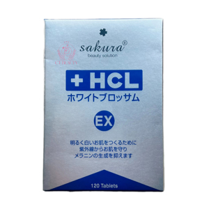 Viên uống trị nám làm trắng da Sakura HCL White Blossoms 120 viên