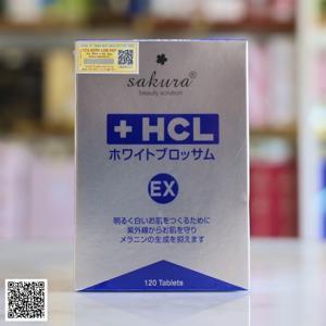 Viên uống trị nám làm trắng da Sakura HCL White Blossoms 120 viên