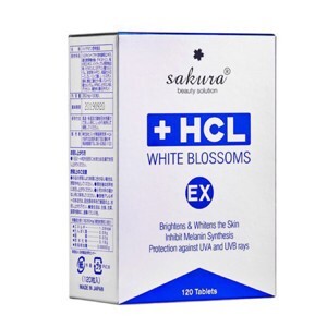 Viên uống trị nám làm trắng da Sakura HCL White Blossoms 120 viên