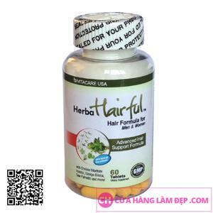 Viên uống trị rụng tóc - VitaCare USA Herba Hairful, 60 viên