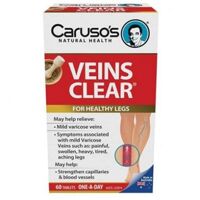 Viên uống trị suy giãn tĩnh mạch Caruso’s Veins Clear Úc (60 viên)