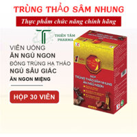 Viên Uống Trùng Thảo Sâm Nhung Ăn Ngủ Ngon NCP - Hộp 30v