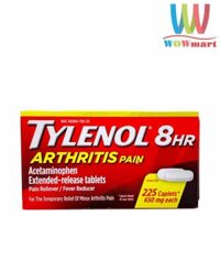 Viên uống Tylenol 8Hr Arthritis Pain 650mg 225 Caplets
