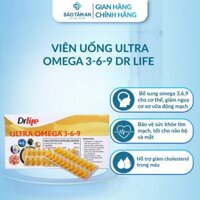 Viên uống Ultra Omega 3-6-9 Dr.Life bổ mắt, bổ não, giảm mỡ máu - Hộp 60 viên