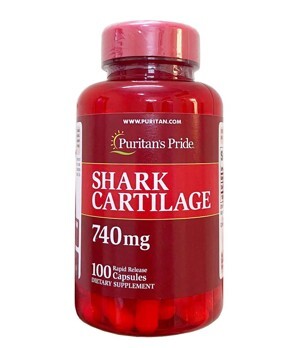 Viên uống vi cá mập Puritan's Pride Shark Cartilage 740mg 100 viên