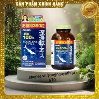 Viên uống Vi sụn cá mập orihiro squlene 360 viên Nhật Bản