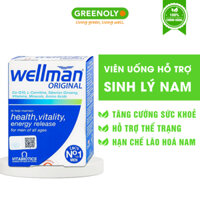 Viên Uống Vitabiotics WELLMAN Tăng Cường Sức Khỏe, Hạn Chế Lão Hóa Cho Nam Giới Hộp 30 Viên