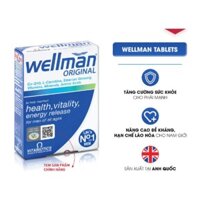 Viên Uống Vitabiotics WELLMAN Tăng Cường Sức Khỏe, Hạn Chế Lão Hóa Cho Nam Giới Hộp 30 Viên