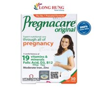 Viên uống Vitabiotics Pregnacare Original bổ sung Vitamin và khoáng chất cho phụ nữ mang thai (30 viên)