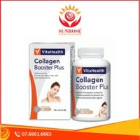 Viên uống VitaHealth Collagen Booster Plus giúp đẹp da, hạn chế lão hóa (60 viên)