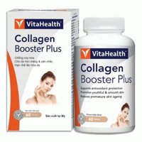 Viên uống VitaHealth Collagen Booster Plus giúp đẹp da, hạn chế lão hóa (60 viên)