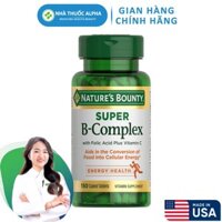 Viên uống Vitamin B Super B-Complex Nature’s Bounty 150 viên