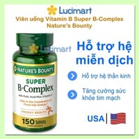 Viên uống Vitamin B Super B-Complex Nature’s Bounty hũ 150 viên [Hàng Mỹ]