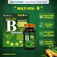 Viên Uống Vitamin B tổng hợp Mp Pharma - Hộp 60 viên - hỗ trợ ăn ngon, nâng cao sức khỏe