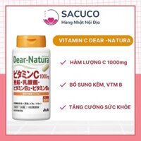 Viên uống Vitamin C Dear Natura kết hợp Vitamin B, kẽm và lợi khuẩn Nội địa Nhật - lọ 120 viên