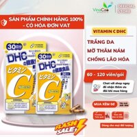 Viên Uống Vitamin C DHC Nhật Bản - Trắng da, mờ thâm liệu trình 30 ngày, 60 ngày