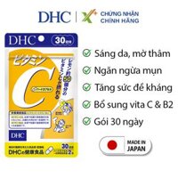Viên uống Vitamin C DHC Nhật Bản thực phẩm chức năng giúp tăng cường đề kháng sáng da & tăng sản sinh collagen gói 30 ngày XP-DHC-C30