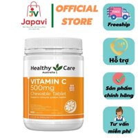 Viên uống vitamin C Orihiro healthy care 500mg 500 viên trắng da, tăng sức đề kháng dạng viên ngậm