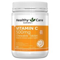 Viên uống vitamin c trắng da, tăng sức đề kháng dạng viên ngậm Healthy Care 500mg 500 viên