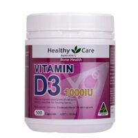 Viên uống Vitamin D của Úc Healthy Care 1000IU 500 viên