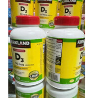 Viên uống vitamin d3 2000IU Kirkland Signature 600 viên  tăng khả năng hấp thụ canxi hỗ trợ xương khớp, tăng đề kháng