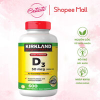 Viên uống vitamin d3 2000IU kirkland - vitamin mặt trời 600 viên hỗ trợ xương khớp và sức đề kháng