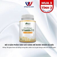 Viên uống Vitamin D3 Nu U Nutrition 4000 IU 365 viên