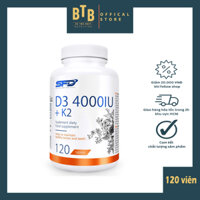 Viên uống vitamin D3 và K2 Sfd Nutrition D3 4000IU + K2 120 viên