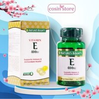 Viên uống Vitamin E 400 IU Nature Bounty 30 viên Duy trì vẻ đẹp và tươi sáng của da