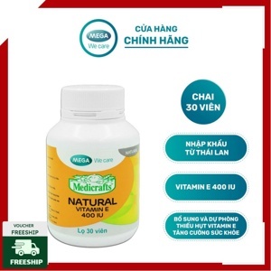 Viên uống vitamin E 400IU 30 viên