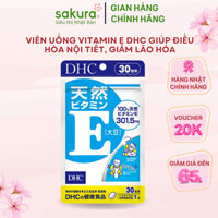 Viên uống Vitamin E DHC giúp điều hòa nội tiết, giảm lão hóa loại 30 ngày