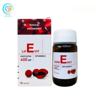 Viên uống vitamin E đỏ Sanofi 400IU hộp 30 viên của Nga giúp trắng da, chống lão hóa