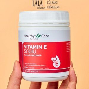 Viên uống Vitamin E Healthy Care 500IU hộp 200 viên của Úc