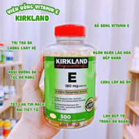 Viên uống vitamin E Kirkland Mỹ hộp 500v hỗ trợ sắc đẹp phụ nữ