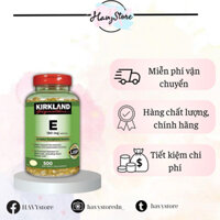 Viên uống vitamin E Kirkland Signature 400IU giúp đẹp da, chống lão hóa loại 500 viên của Mỹ