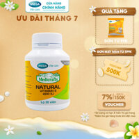 Viên uống Vitamin E thiên nhiên, làm đẹp da - MEDICRAFTS NATURAL VITAMIN E 400 IU Mega We Care - Chai 30 viên