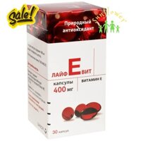 Viên Uống Vitamin E thủy tinh Sanofi 400mg Đỏ Của Nga