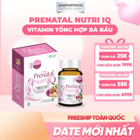 Viên uống Vitamin tổng hợp cho bà bầu Prenatal Nutri IQ bổ sung dưỡng chất toàn diện - Lọ 30 viên