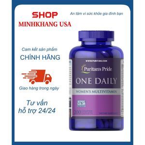 Viên uống Vitamin tổng hợp cho phụ nữ Puritan's Pride One Daily Women's Multivitamin 100 viên