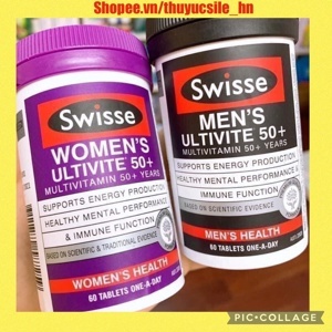 Viên uống vitamin tổng hợp cho nữ Swisse Women's Ultivite Multivitamin 60 viên