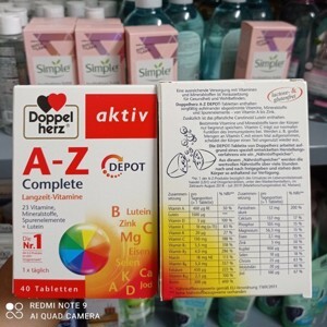 Viên uống Vitamin tổng hợp Doppelherz Aktiv A-Z Depot 30 viên