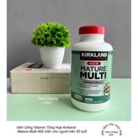 Viên Uống Vitamin Tổng Hợp Kirkland Mature Multi 400 Viên cho người trên 50 tuổi HSD 9/2026
