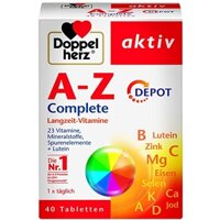 Viên uống Vitamin tổng hợp Doppelherz Aktiv A-Z Depot 40 viên - Hàng Đức Chính Hãng