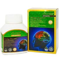 Viên uống Vitatree Ginkgo plus 6000 with Q10 50mg bổ não, cải thiện trí nhớ, giảm hoa mắt, chóng mặt 60 viên