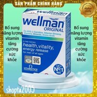 Viên uống Wellman vitabiotics  bổ sung năng lượng cho nam giới -30 viên