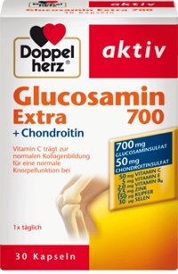 VIÊN UỐNG XƯƠNG KHỚP CHẮC KHỎE DOPPELHERZ GLUCOSAMIN + CHONDROITIN, 30 VIÊN